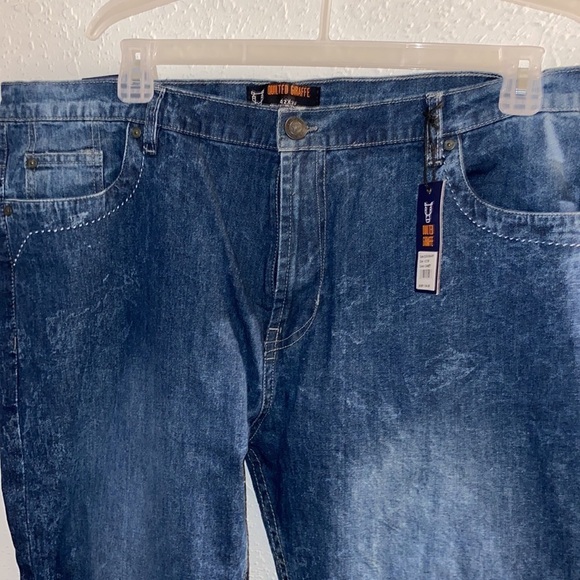 Nwt Men’s size 42×30 quilted giraffe, blue jeans T27 - Picture 2 of 8